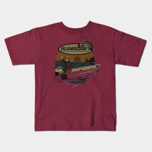 Vintage Alumacraft boats USA Kids T-Shirt